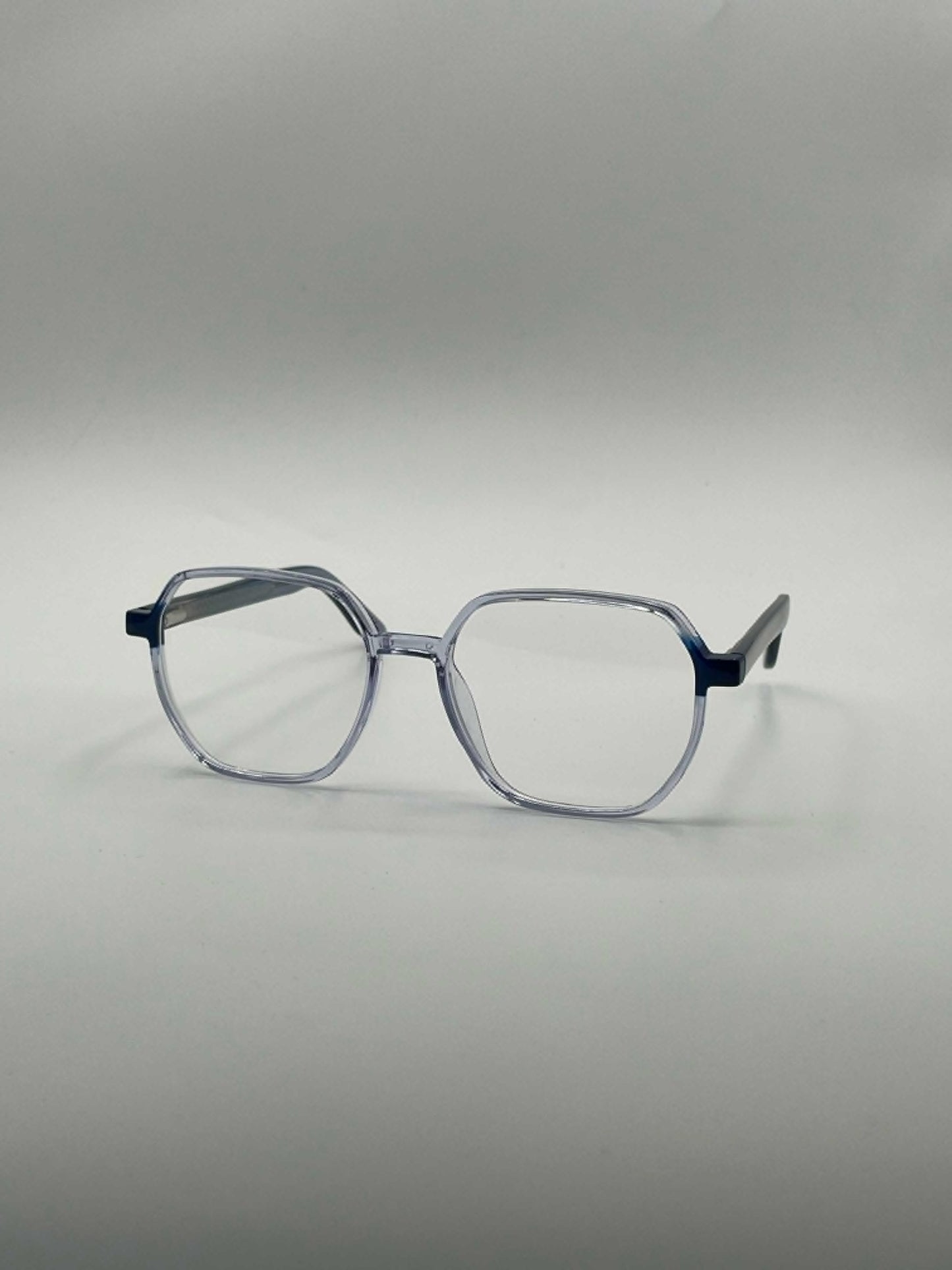 Soft Square Translucent Blue Frame Women's Optics-360