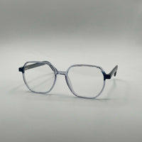 Soft Square Translucent Blue Frame Women's Optics-360