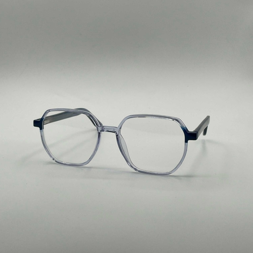 Soft Square Translucent Blue Frame Women's Optics-360