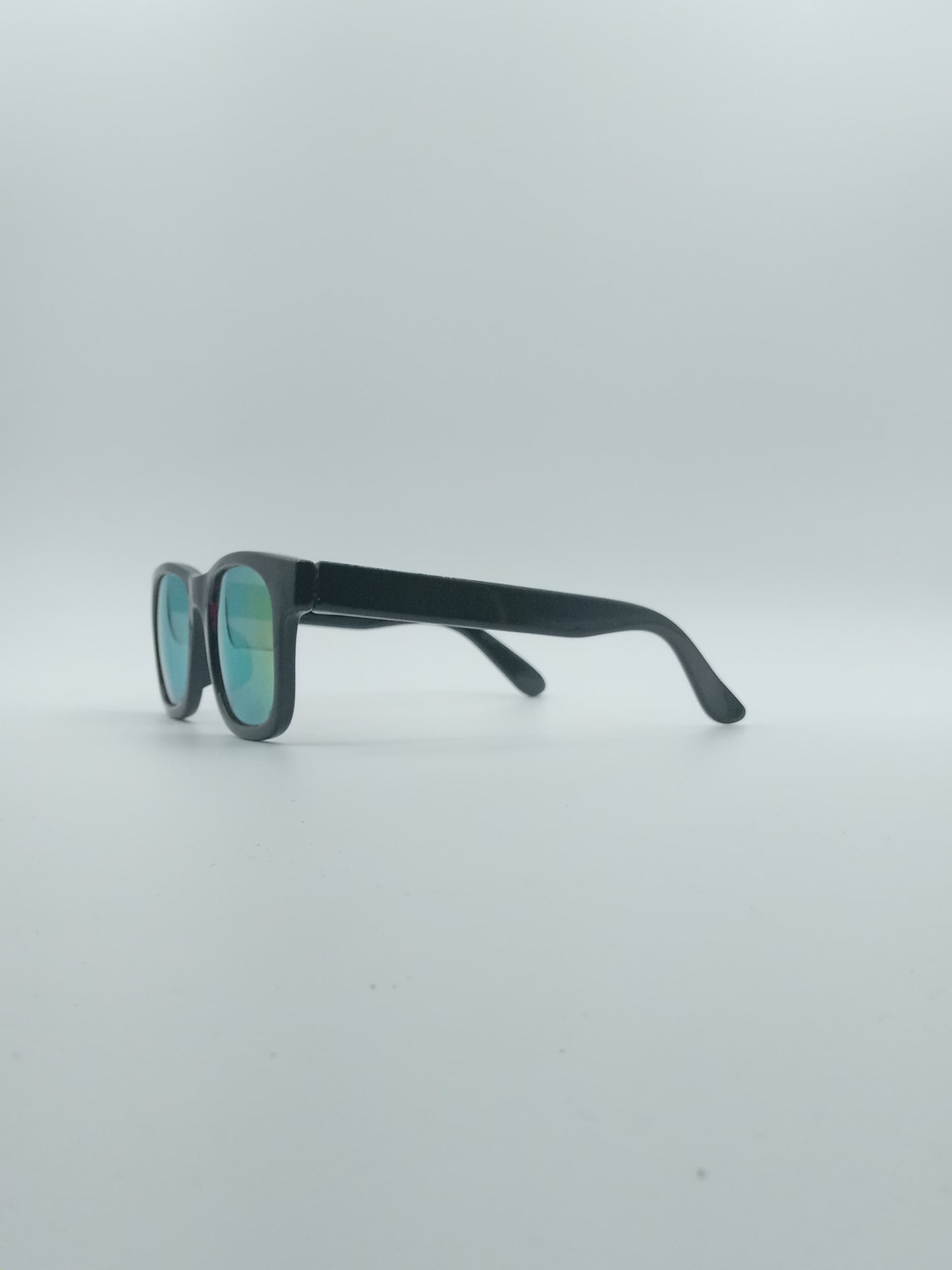 Acetate Black Frame Kids Sunglasses-052