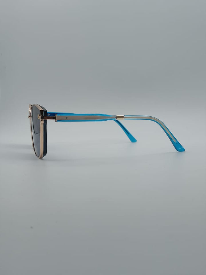 Acetate Black Frame Women's Sunglasses-013