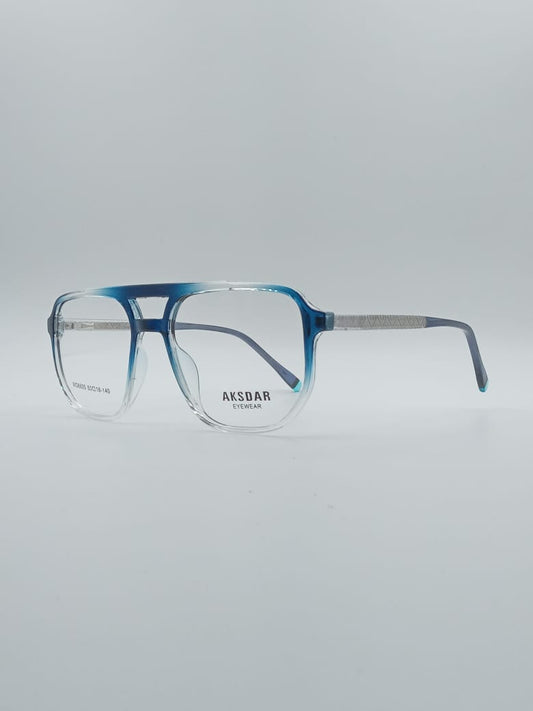 Geometrical Blue & White Frame Men's Optics-119