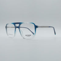 Geometrical Blue & White Frame Men's Optics-119