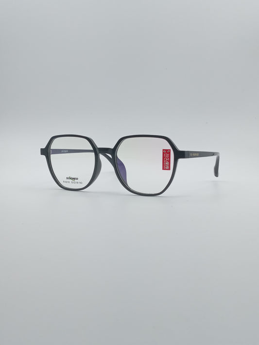 Soft Square Black Frame Unisex Optics-157