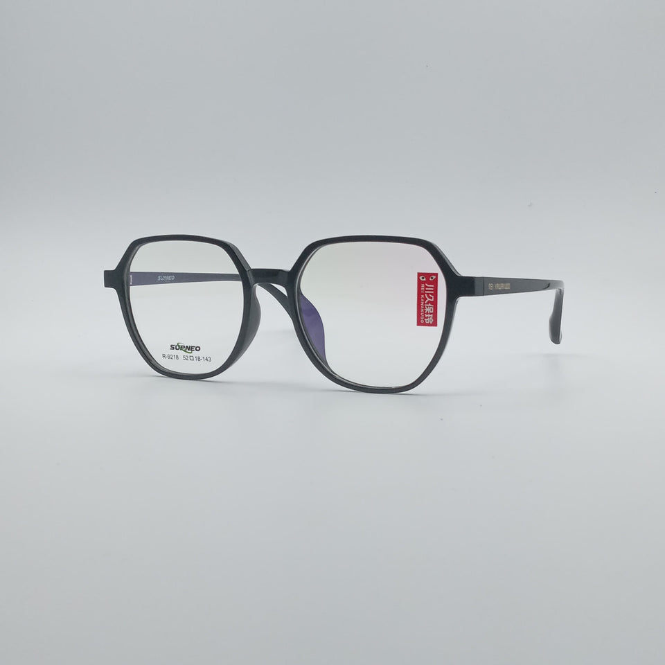Soft Square Black Frame Unisex Optics-157