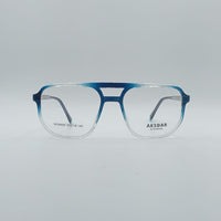 Geometrical Blue & White Frame Men's Optics-119