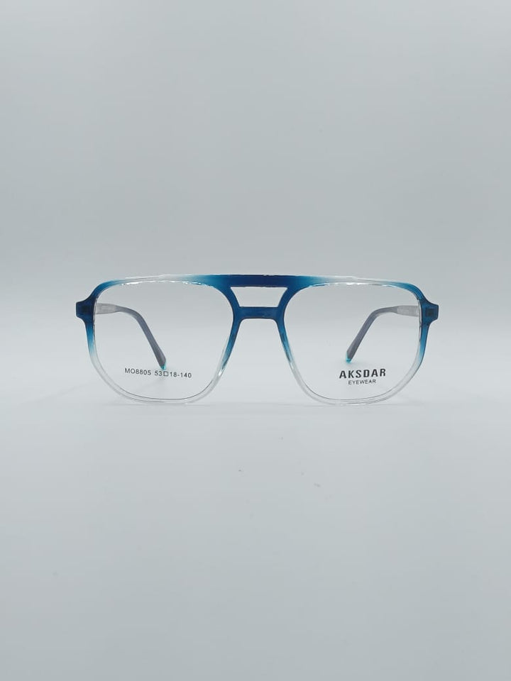 Geometrical Blue & White Frame Men's Optics-119
