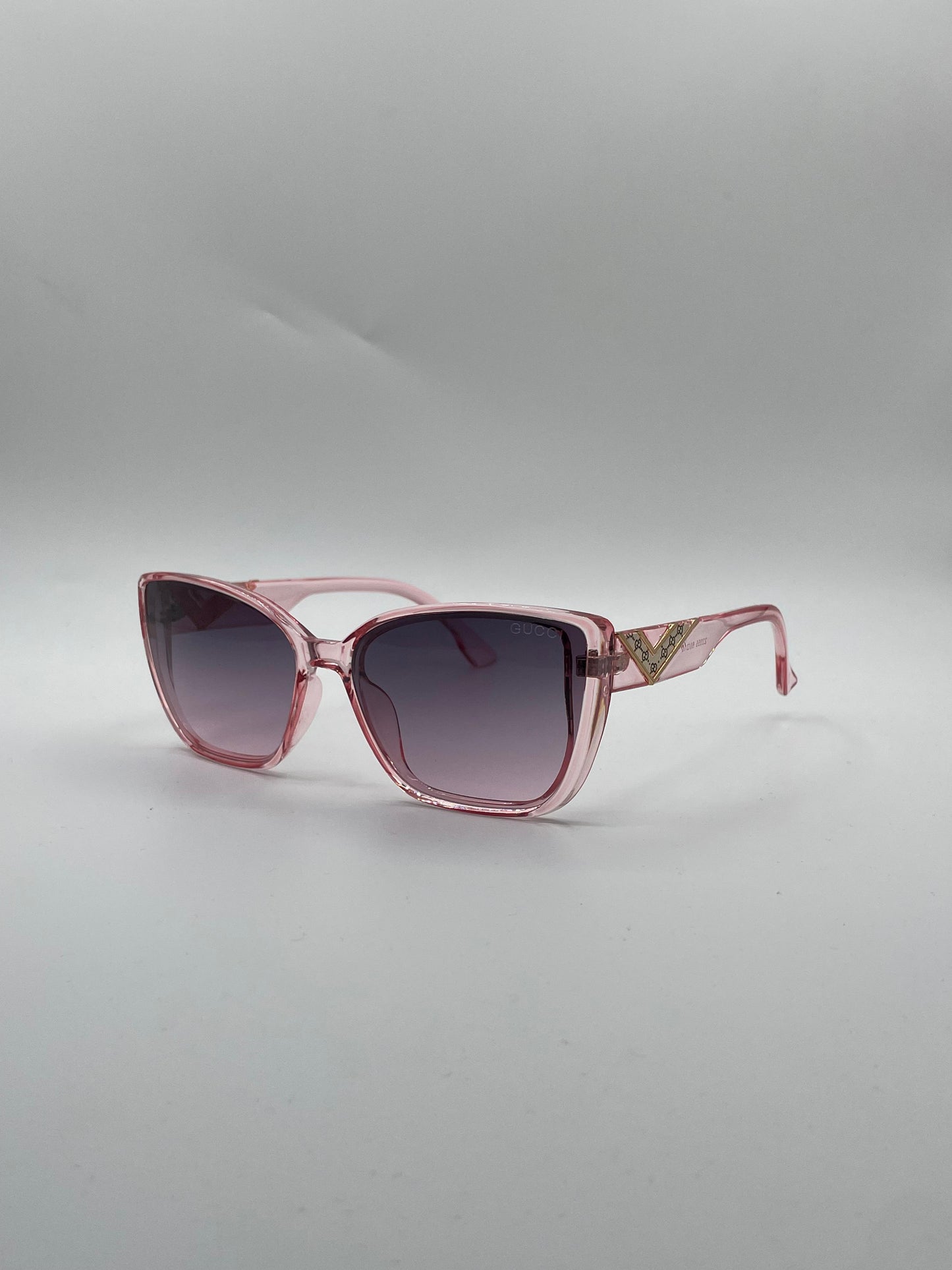 Cat Eye Pink Frame Women's Sunglasses-144