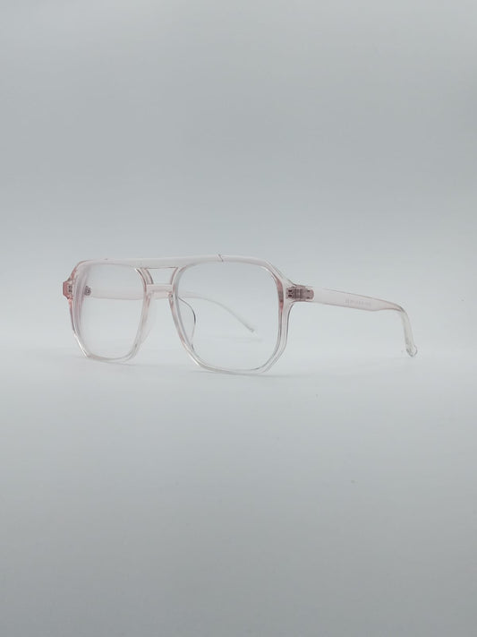 Geometrical Translucent Unisex Frame Optics-018