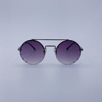 Purple Gradient Round Sunglasses-224