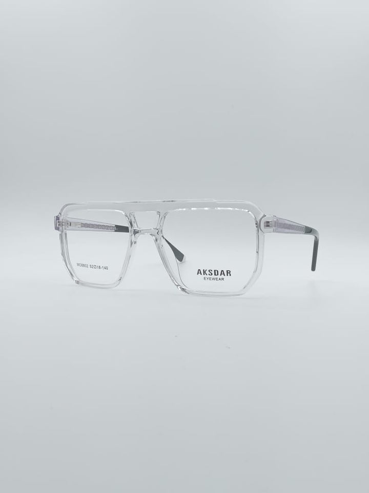 Geometrical Translucent Frame Men's Optics-112