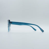 Cat Eye Blue & White Frame Women's Optics-061