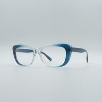 Cat Eye Blue & White Frame Women's Optics-091