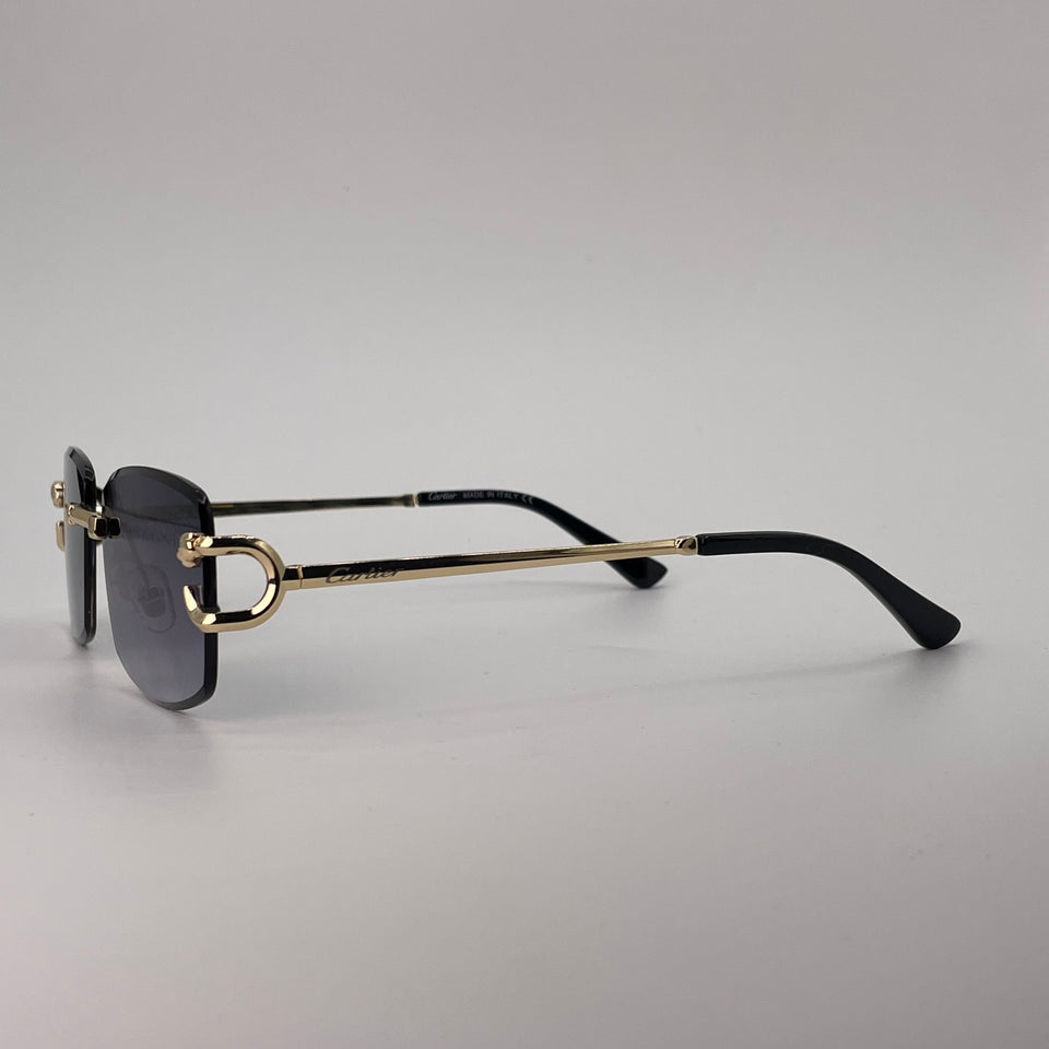 Rimless Golden Frame Sunglasses -249
