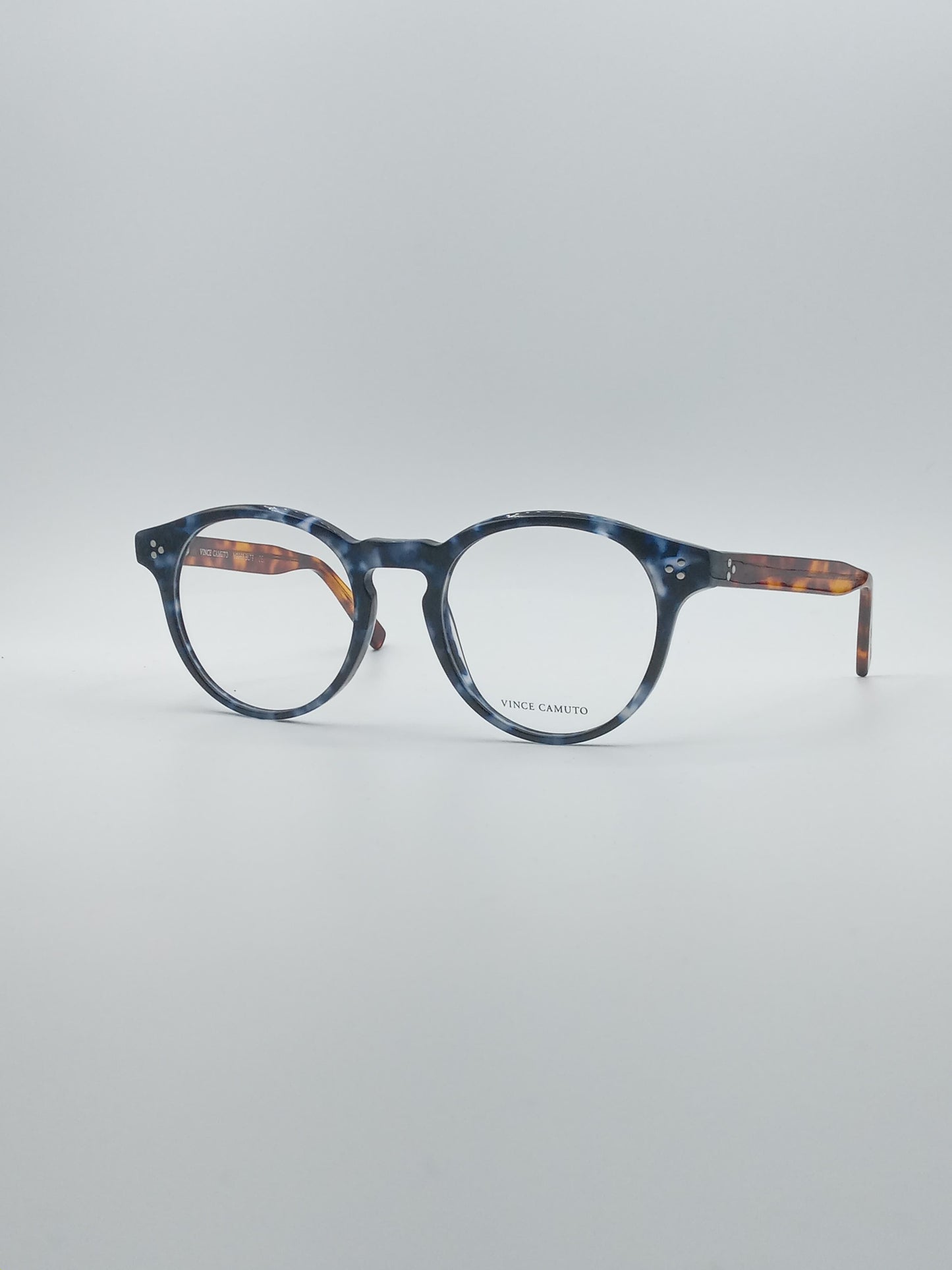 Circular Blue Wave Frame Unisex Optics-197