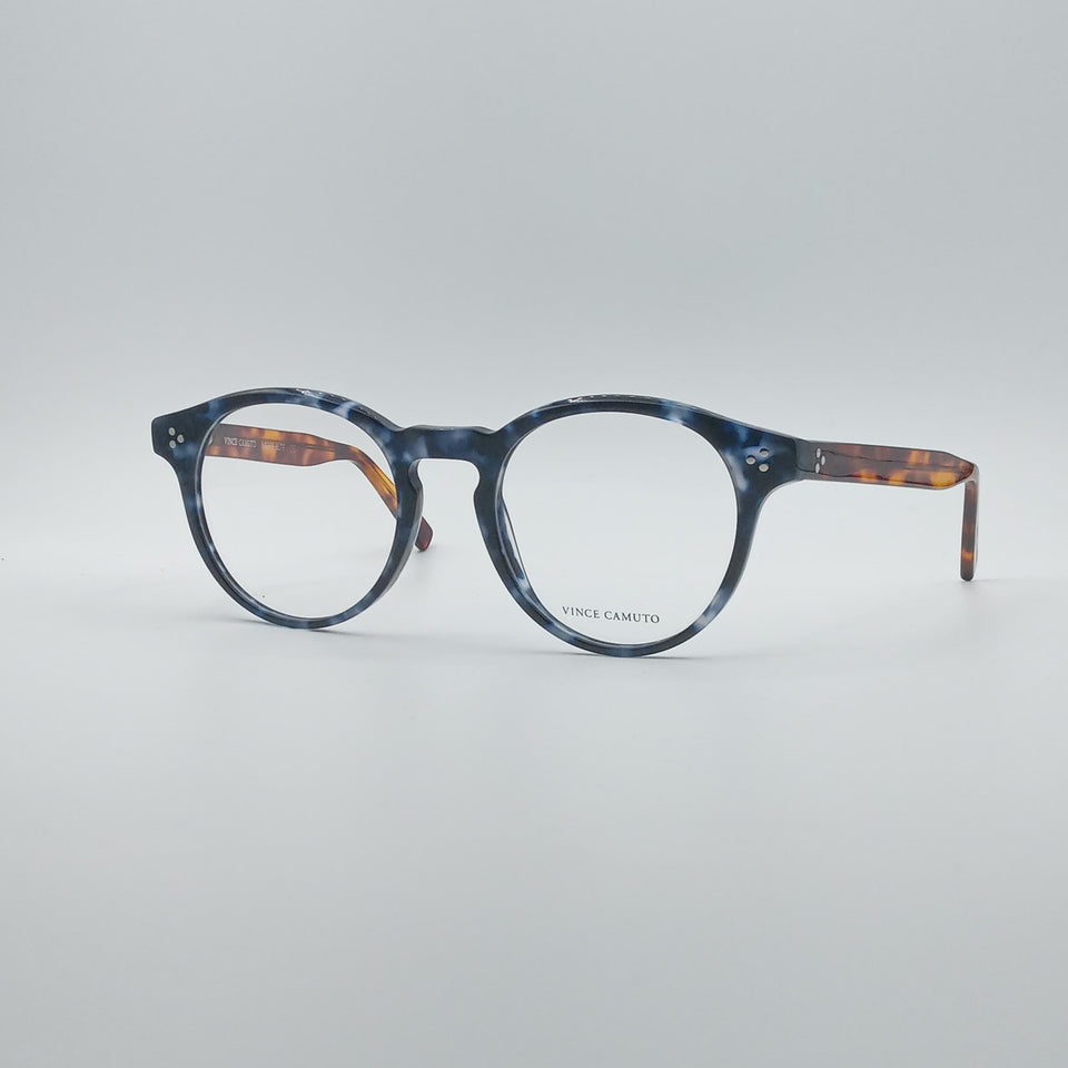Circular Blue Wave Frame Unisex Optics-197