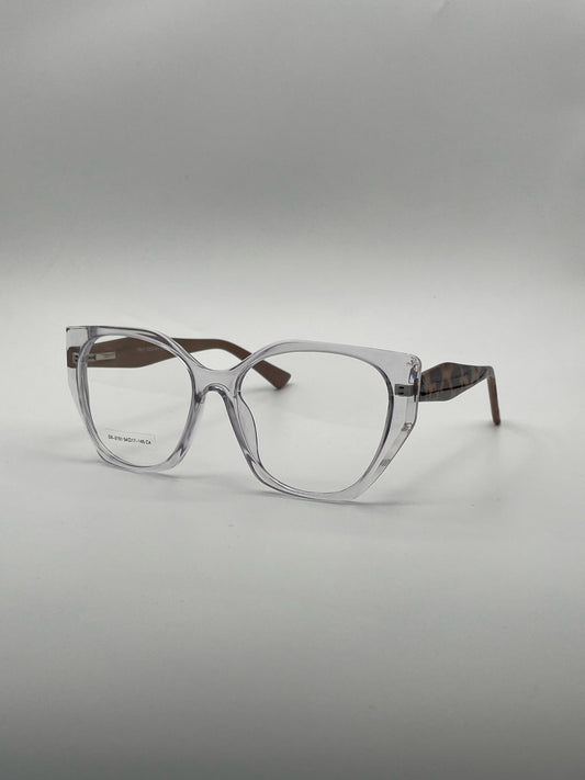 Cat Eye Translucent Frame Women's Optics-355