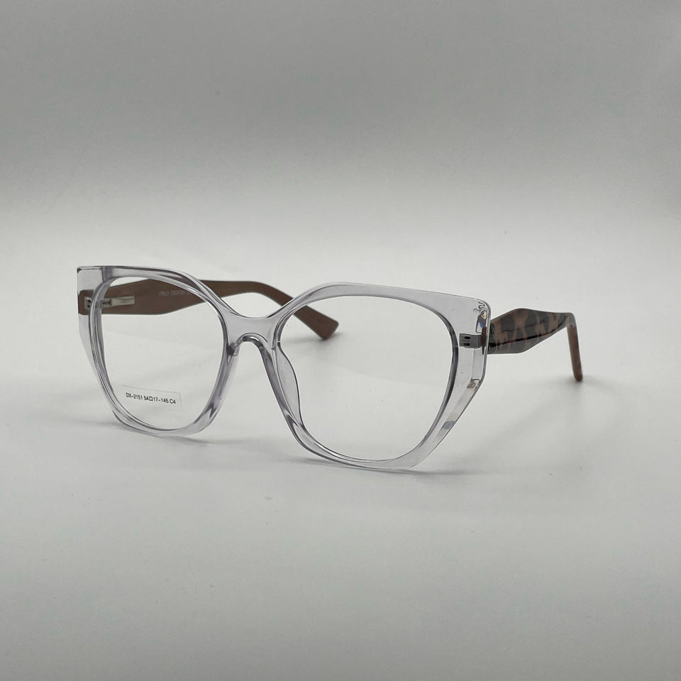 Cat Eye Translucent Frame Women's Optics-355