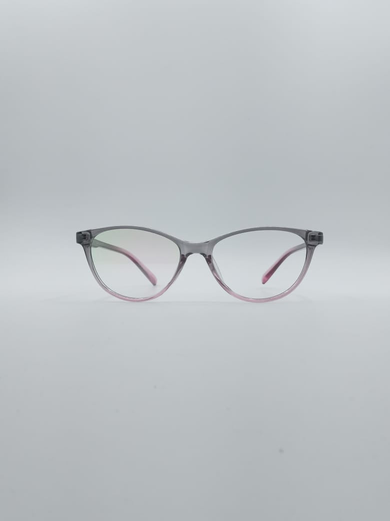 Cat Eye Grey and Pink Frame Kids Optics-136