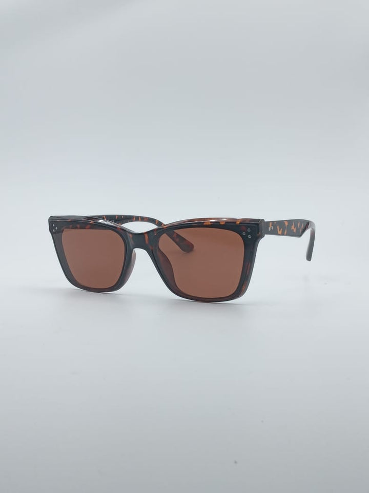 Acetate Brown Frame Women's Sunglasses-070