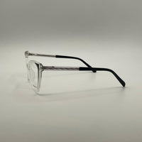 Cat Eye Translucent Black & White Frame Women's Optics-374