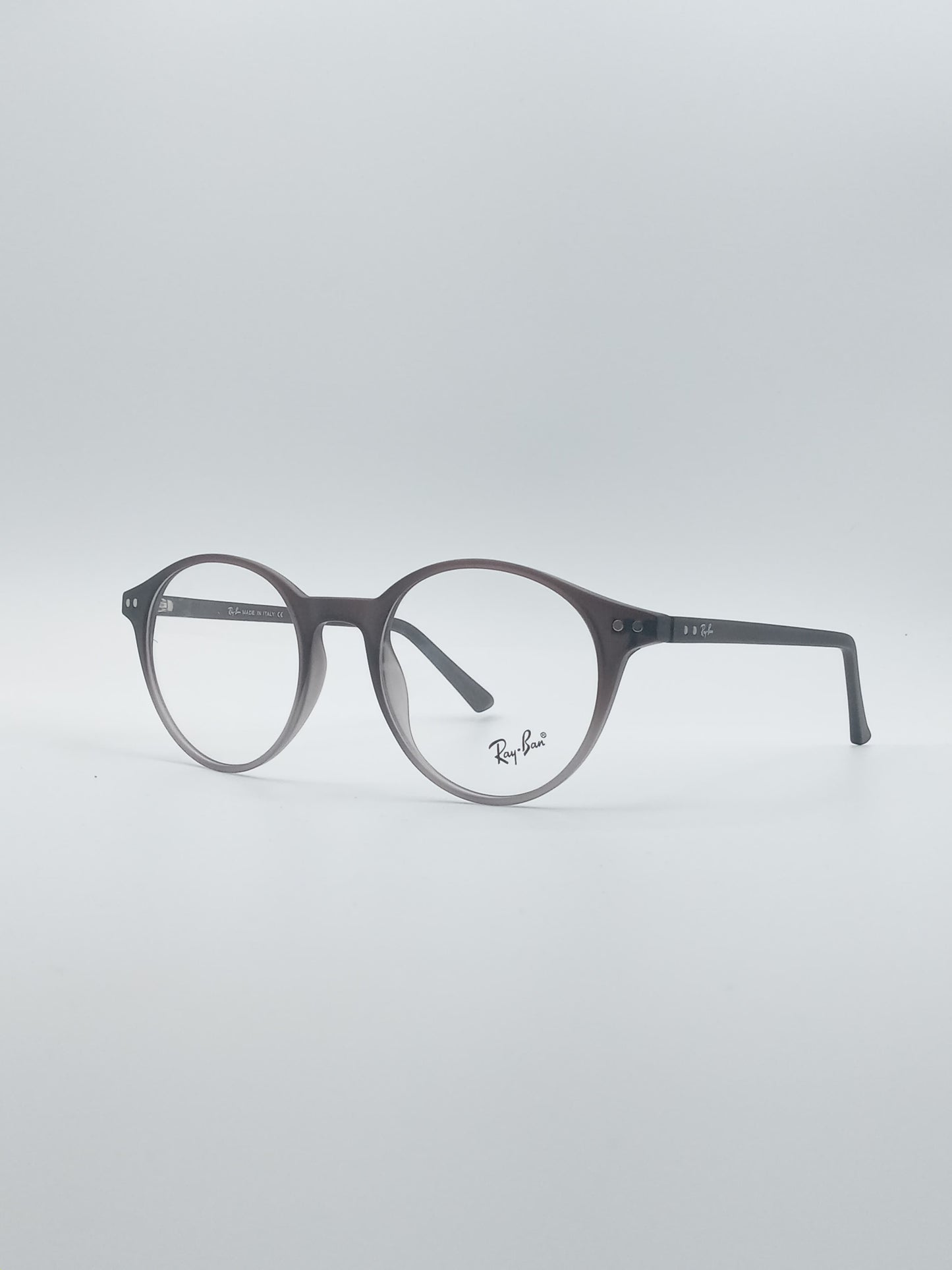 Circular White & Grey Frame Men's Optics-262