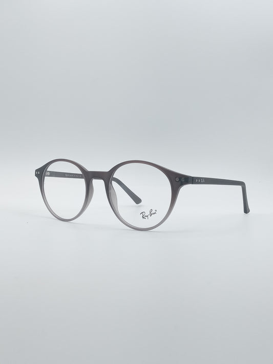 Circular White & Grey Frame Men's Optics-262