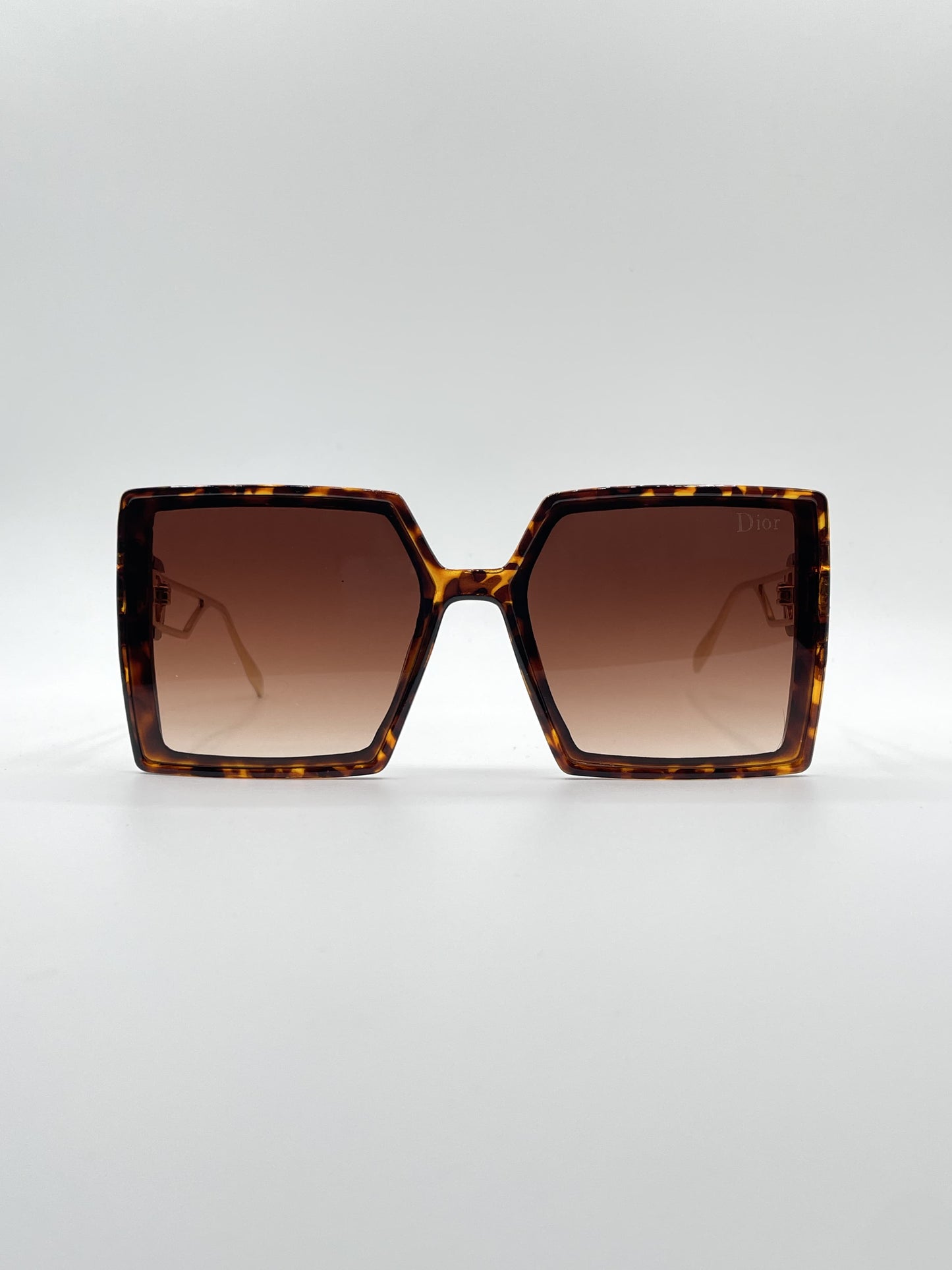 Acetate Brown & Yellow Frame Women's Sunglasses-083