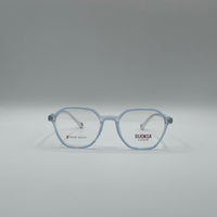 Soft Square Translucent Blue Frame Kids Optics-303