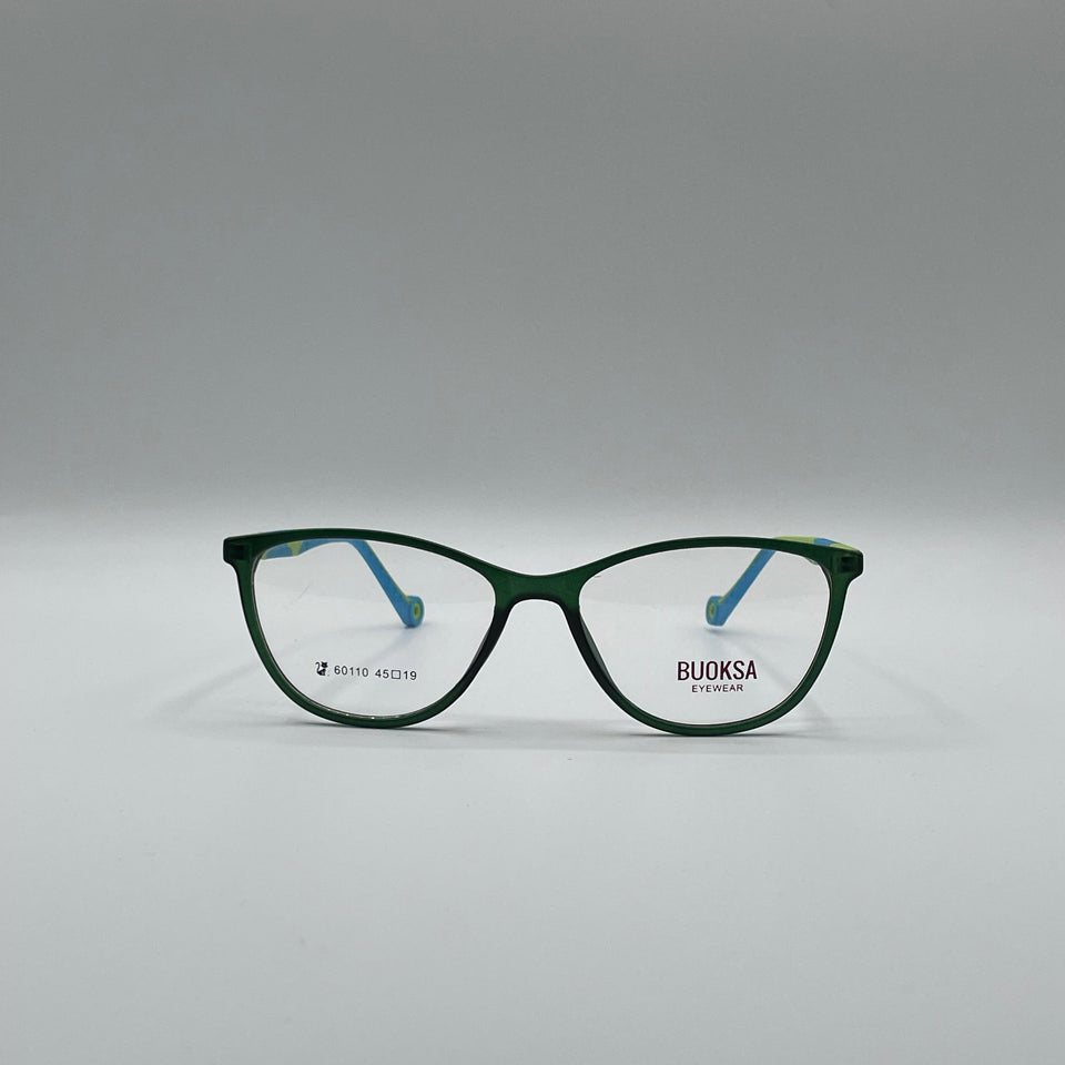 Cat Eye Green & Blue Frame Kids Optics-299
