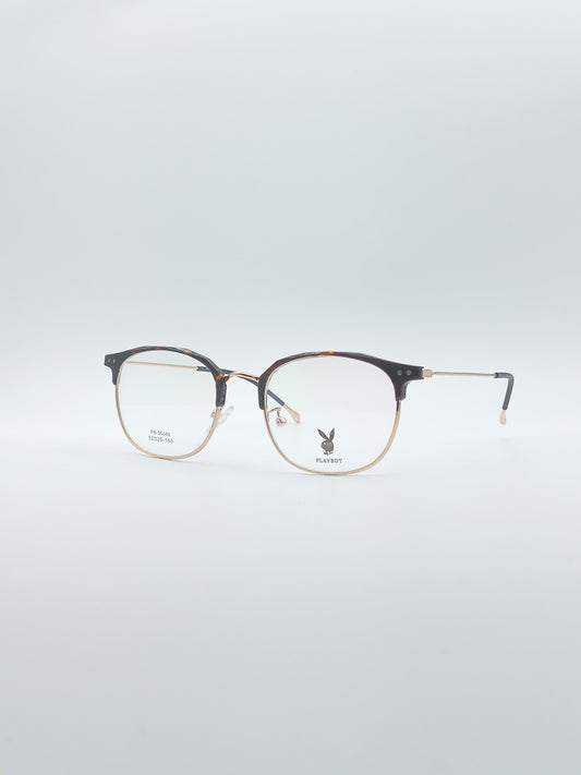 Acetate Thin Brown Frame Unisex Optics-194