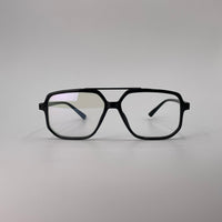 Square double-bridge Frame Optics-438
