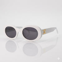 White circular sunglass-291
