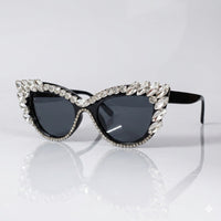 Cat eye diamond sunglass-296