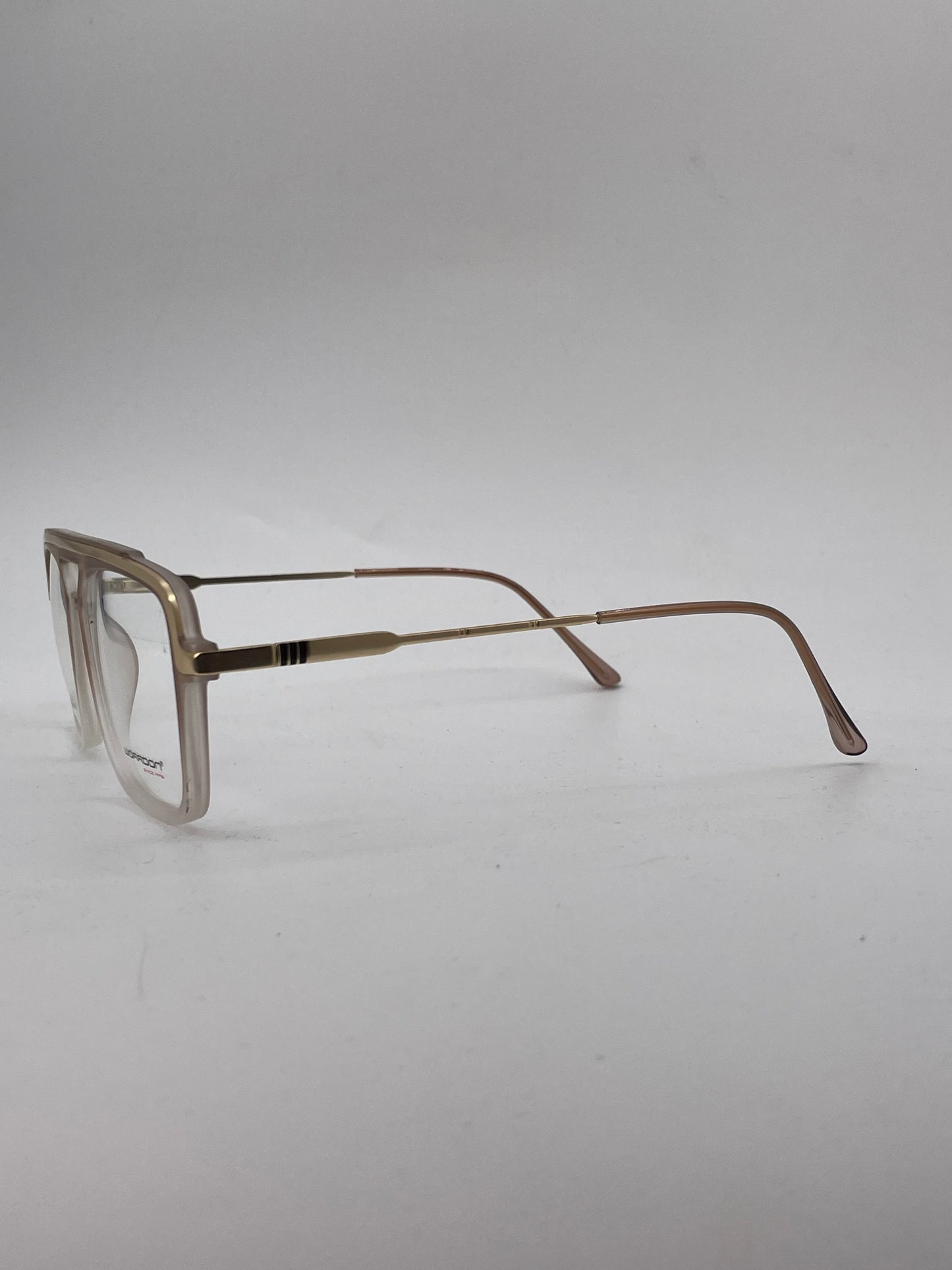 Matt brown double shade plastic square optics-469