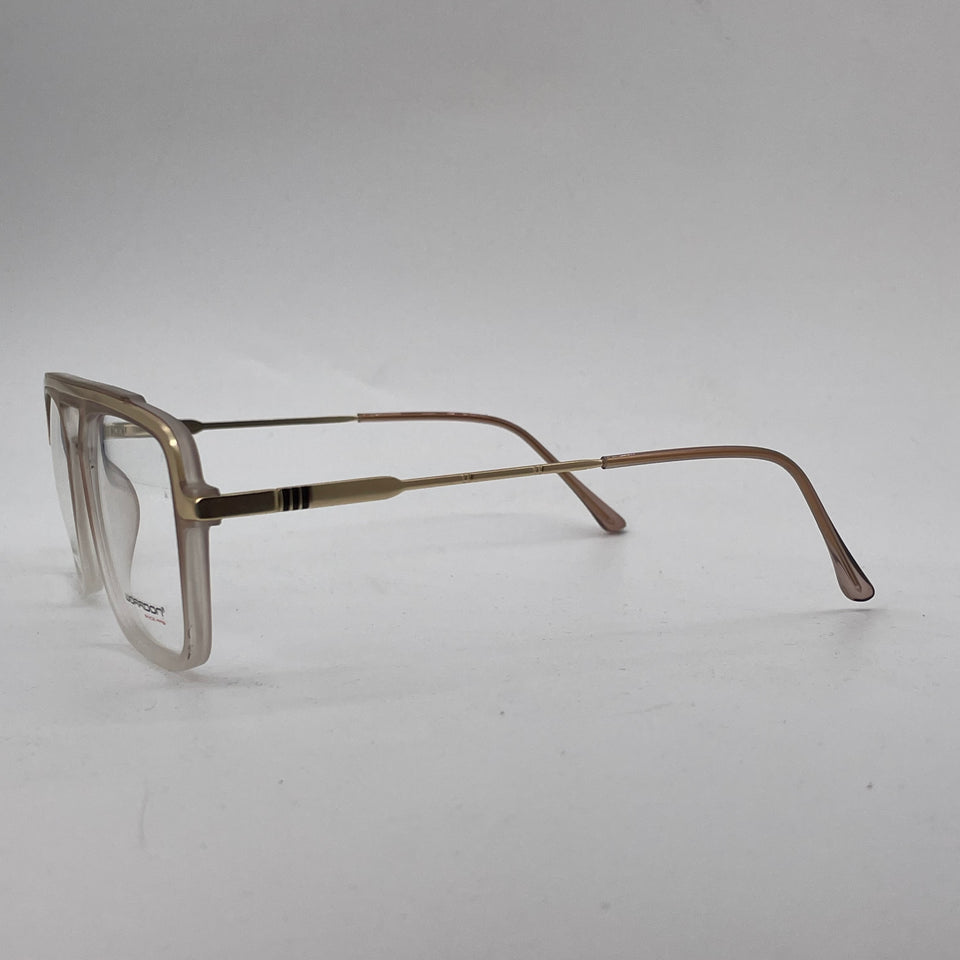 Matt brown double shade plastic square optics-469