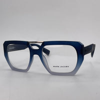 Blue  grey square double bridge optics-459