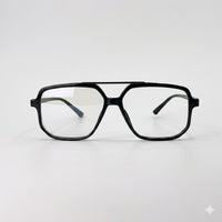 Square double-bridge Frame Optics-438
