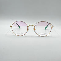Circular Golden Frame Optics-346