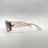 Acetate Golden Frame Women Sunglasses-117