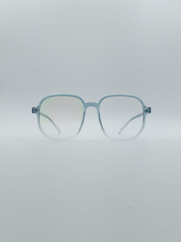 Acetate Blue and White Frame Kids Optics-135