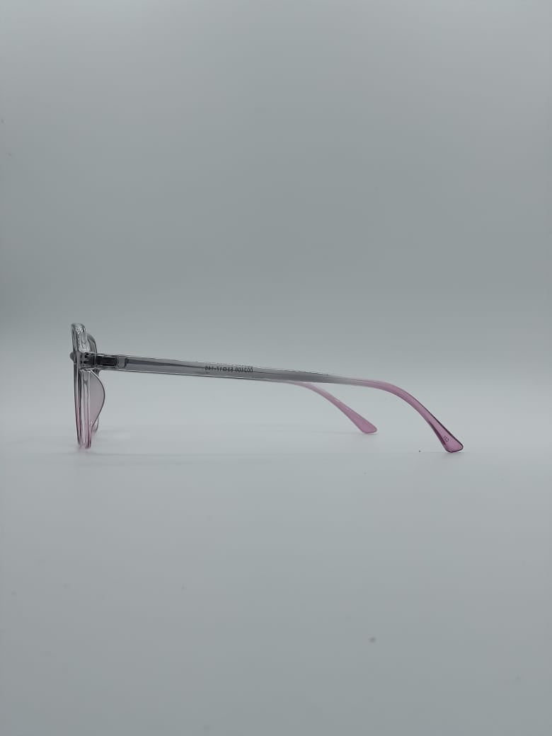 Soft Square Pink & Grey Frame Men's Optics-065