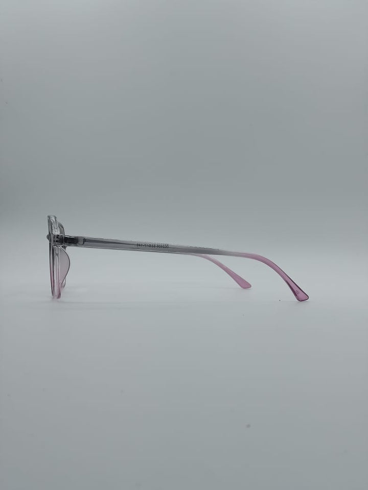 Soft Square Pink & Grey Frame Men's Optics-065