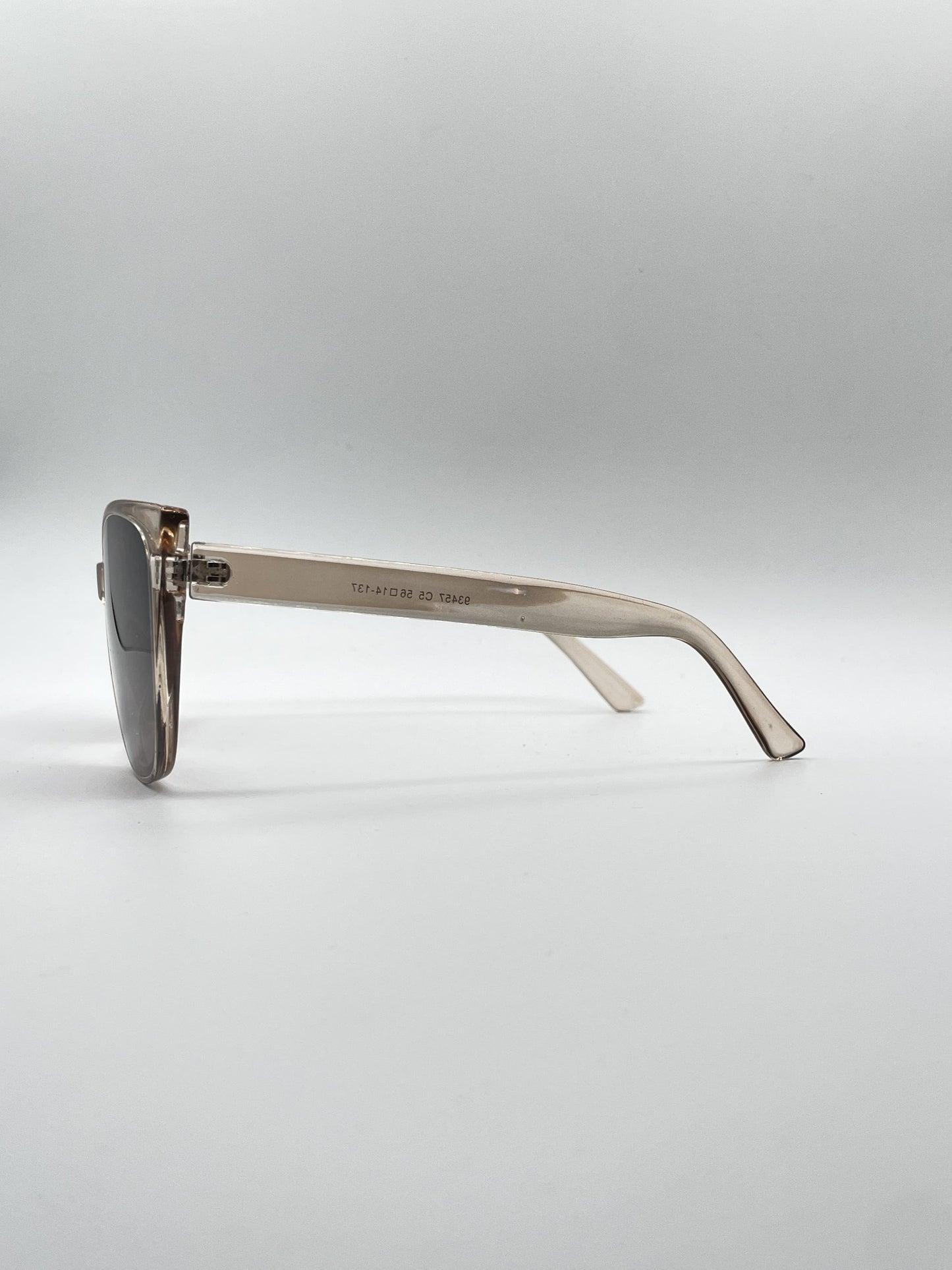 Cat Eye Light Golden Frame Women's Sunglasses-079