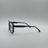 Retro Aviator Black Frame Optics-348