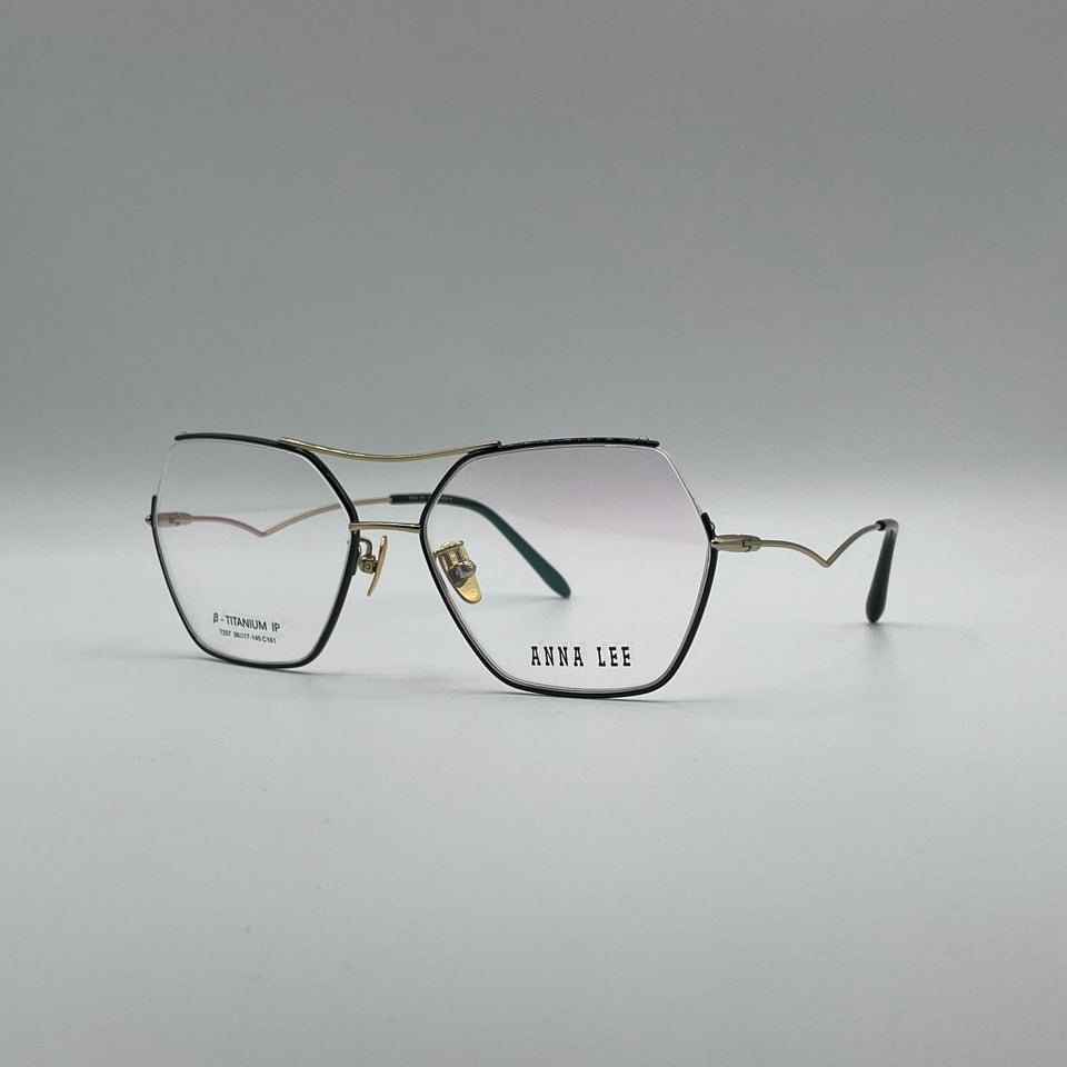 Geometrical Rimless Thin Black Frame Unisex Optics-312