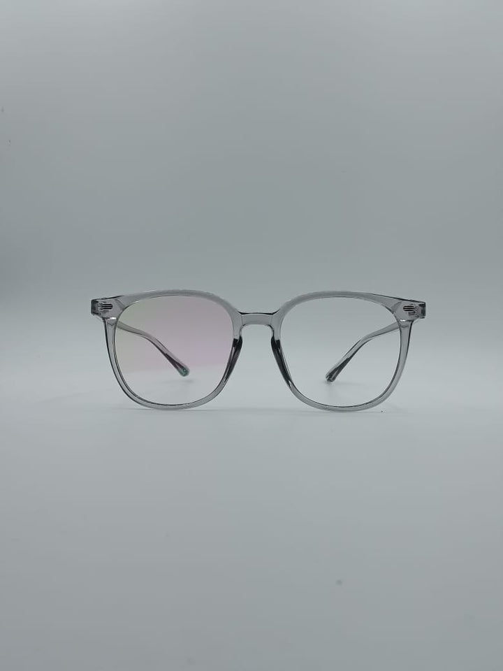 Acetate Silver Frame Unisex Optics-071