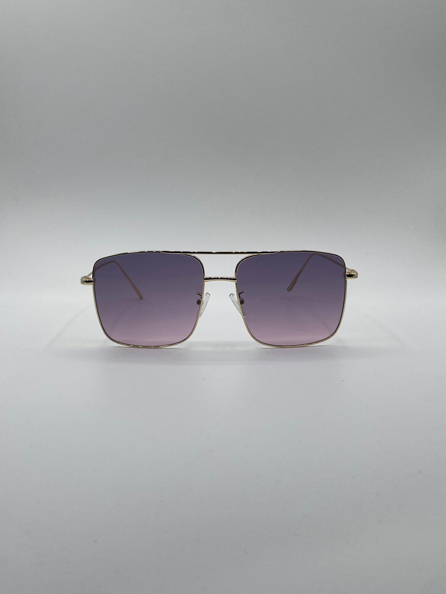 Soft Square Thin Golden Frame Sunglasses-156