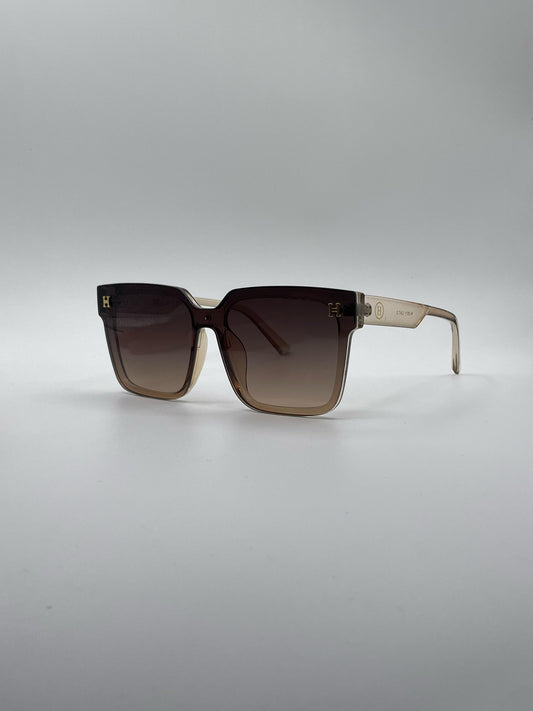 Acetate Brown Frame Women's Sunglasses-181