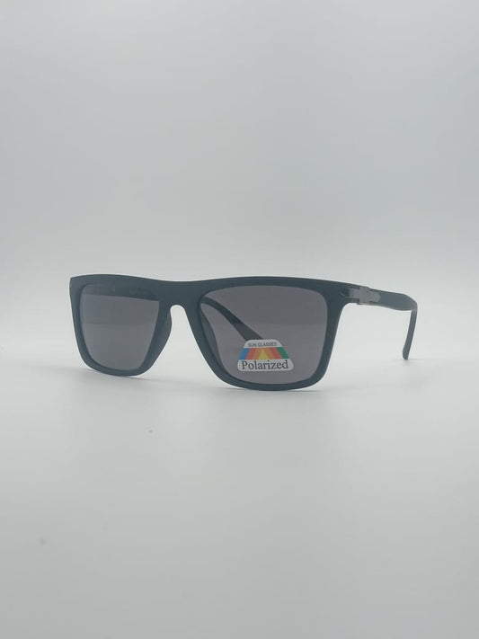 Acetate Black Frame Men's Sunglasses-041